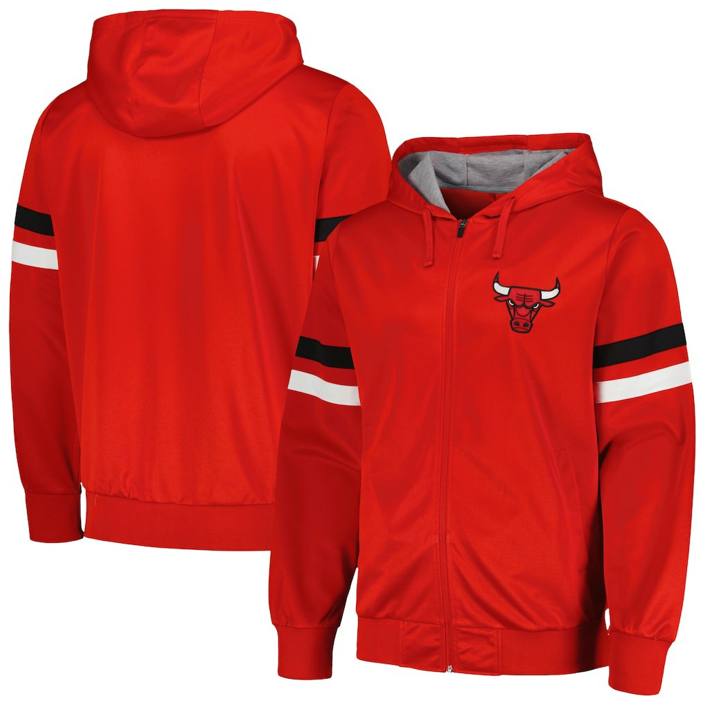 Chicago Bulls G-III Sports by Carl Banks Contender Full-Zip Hoodie Jacket Red