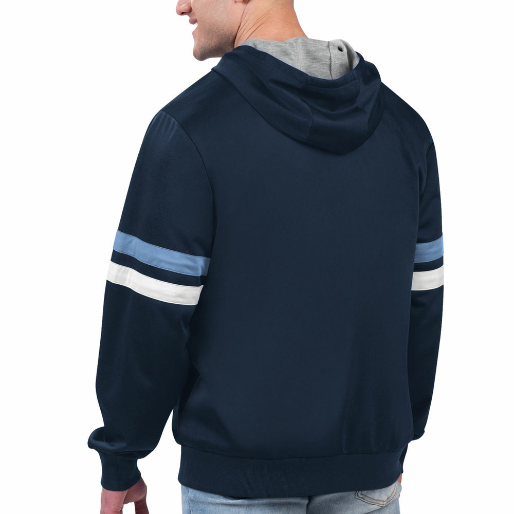 Memphis Grizzlies G-III Sports by Carl Banks Contender Full-Zip Hoodie Jacket Navy