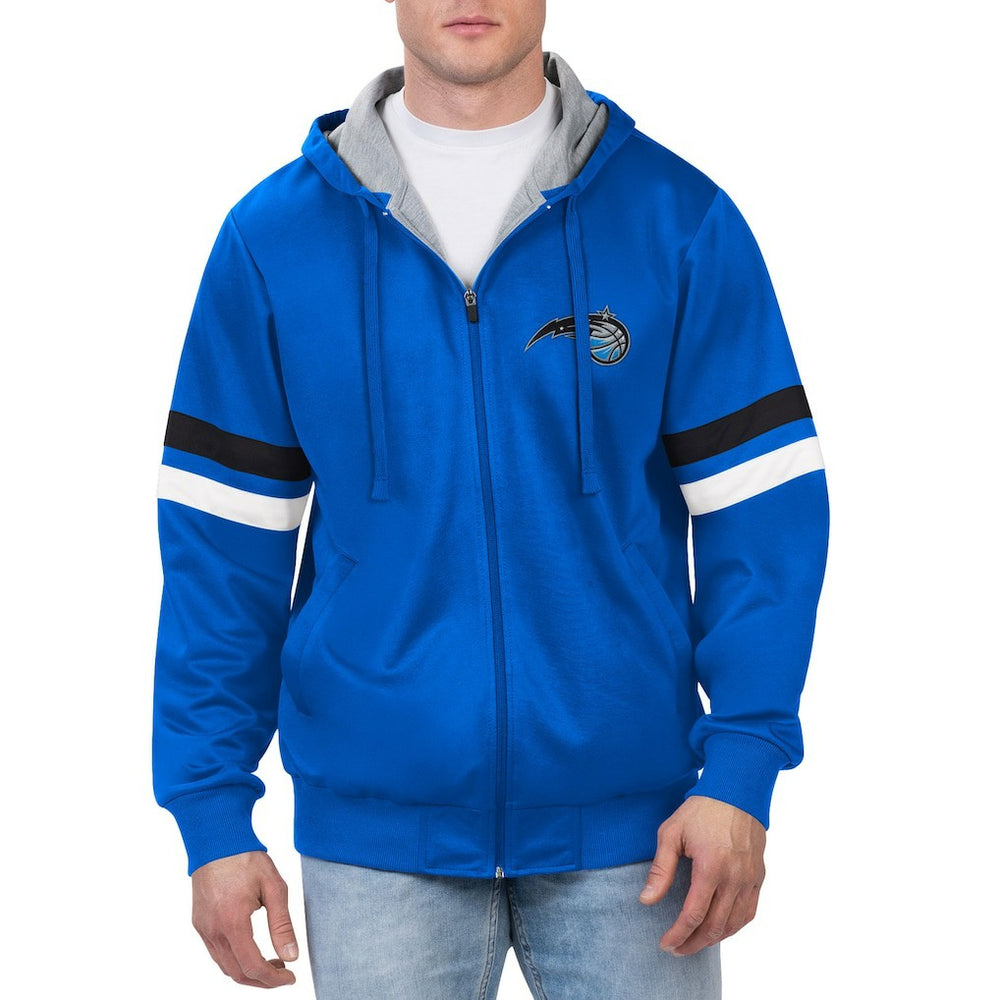 Orlando Magic G-III Sports by Carl Banks Contender Full-Zip Hoodie Jacket Blue