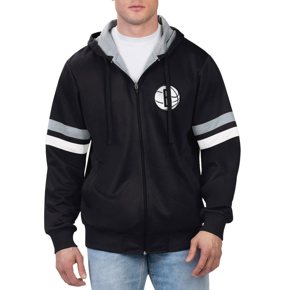 Brooklyn Nets G-III Sports by Carl Banks Contender Full-Zip Hoodie Jacket Black