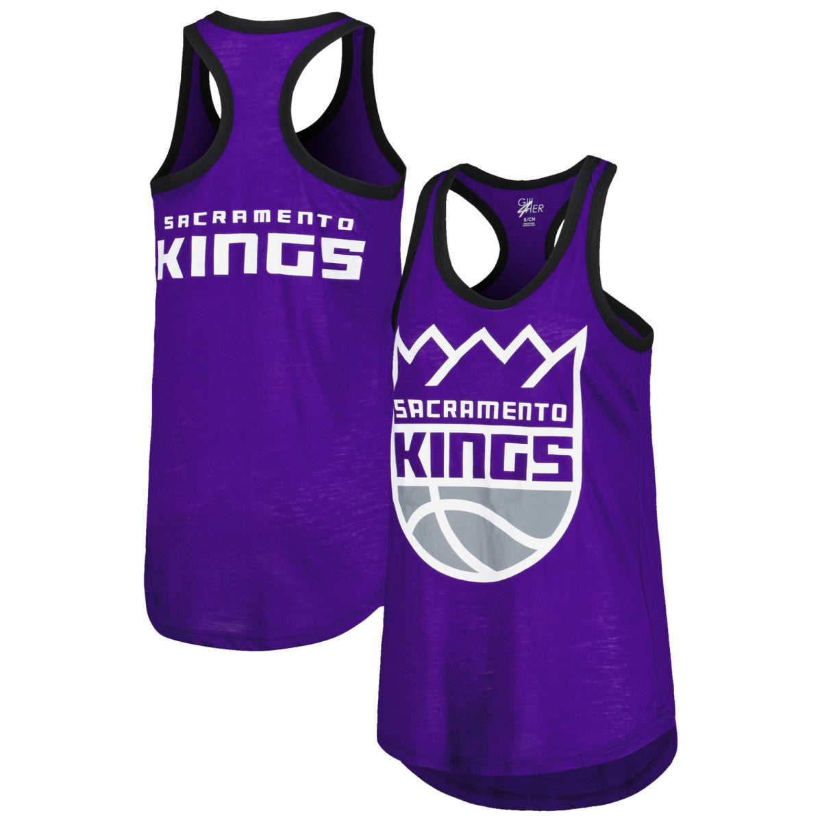Sacramento Kings G-III 4Her by Carl Banks Women's Showdown Scoop-Neck Racerback Tank Top Purple