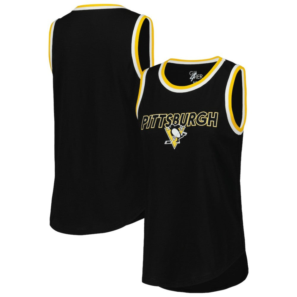 Pittsburgh Penguins G-III 4Her by Carl Banks Women's Strategy Tank Top - Black | NHL Lifestyle