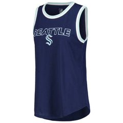 Seattle Kraken G-III 4Her by Carl Banks Women's Strategy Tank Top - Deep Sea Blue | NHL discount