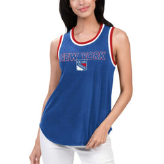 New York Rangers G-III 4Her by Carl Banks Women's Strategy Tank Top - Blue | NHL Lifestyle
