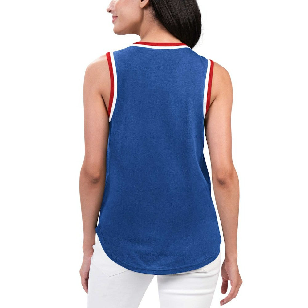 New York Rangers G-III 4Her by Carl Banks Women's Strategy Tank Top - Blue | NHL Lifestyle