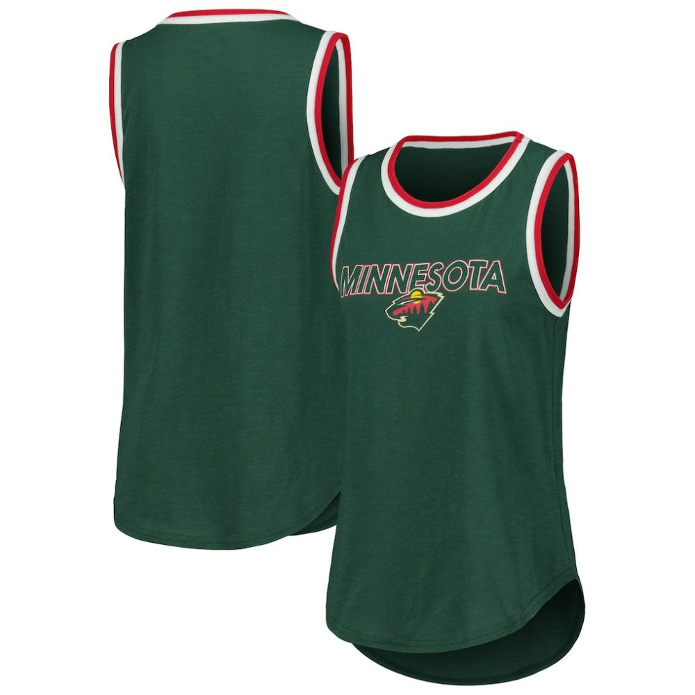 Minnesota Wild G-III 4Her by Carl Banks Women's Strategy Tank Top - Green | NHL on sale