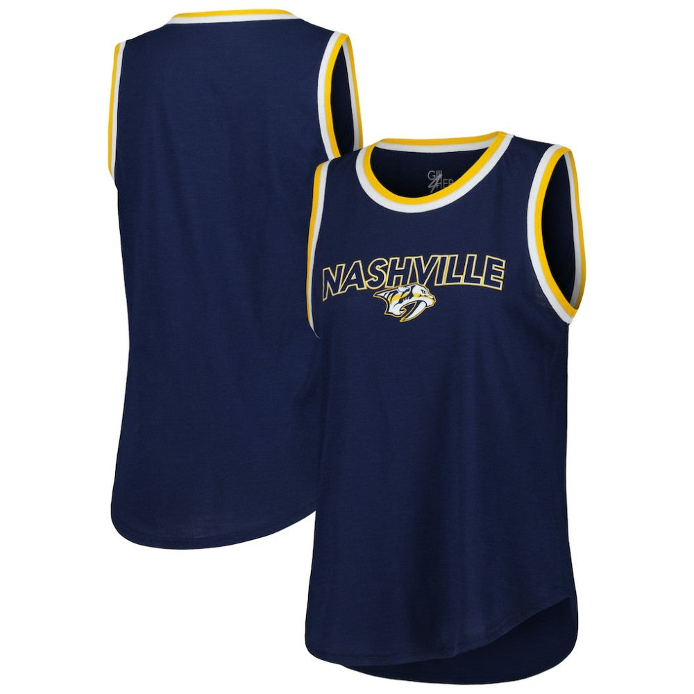 Nashville Predators G-III 4Her by Carl Banks Women's Strategy Tank Top - Navy | NHL online