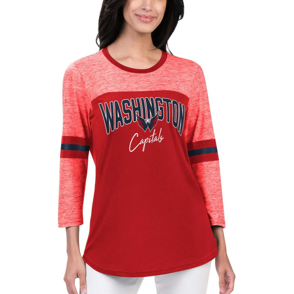 Washington Capitals G-III 4Her by Carl Banks Women's Play The Game 3/4-Sleeve T-Shirt - Red | NHL near me