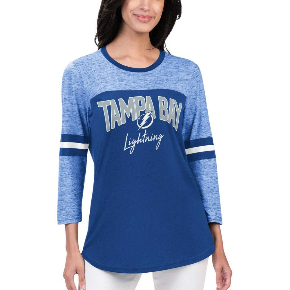 Tampa Bay Lightning G-III 4Her by Carl Banks Women's Play The Game 3/4-Sleeve T-Shirt - Blue | NHL discount