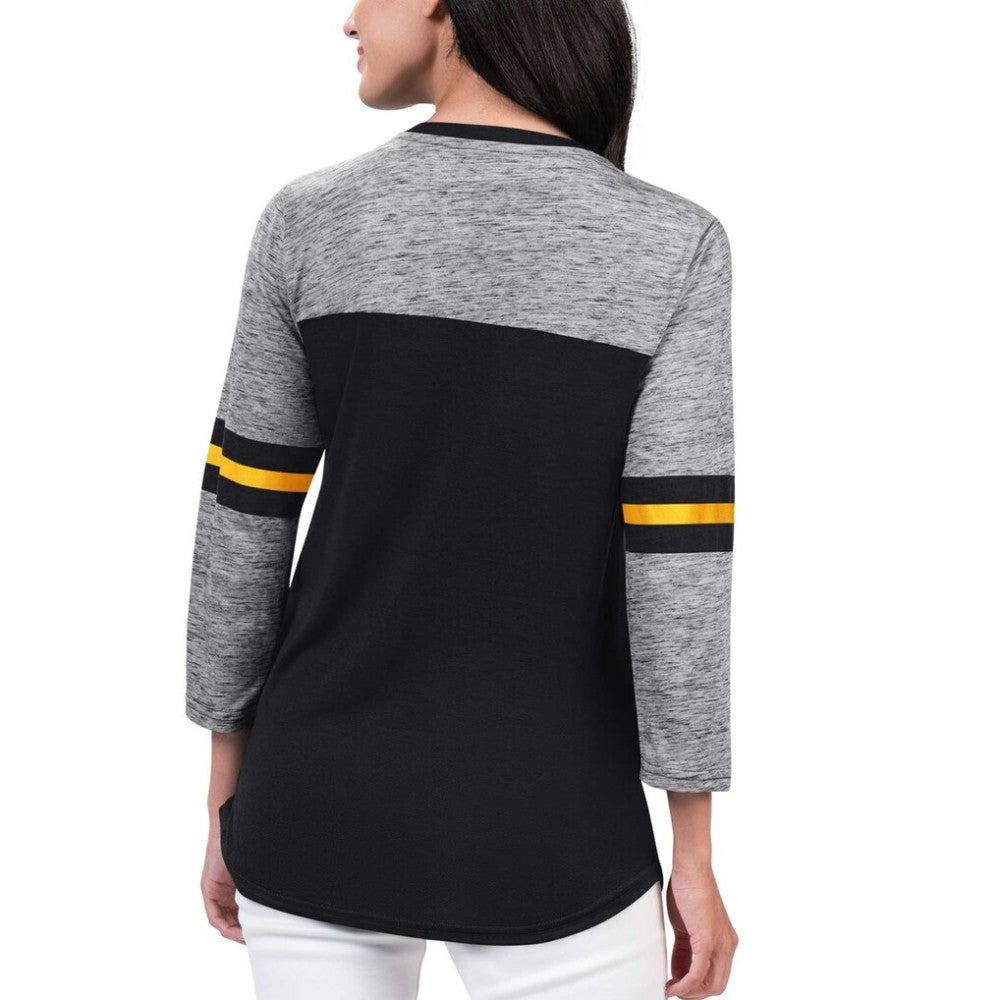 Pittsburgh Penguins G-III 4Her by Carl Banks Women's Play The Game 3/4-Sleeve T-Shirt - Black | NHL discount