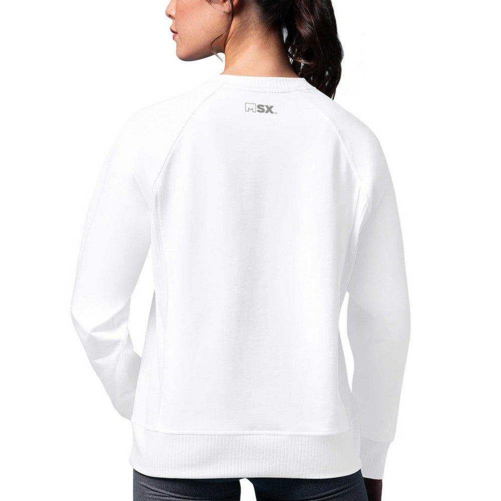 Washington Capitals MSX by Michael Strahan Women's Millie Raglan Pullover Sweatshirt - White | NHL sale