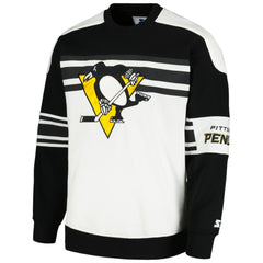 Pittsburgh Penguins Starter Defense Fleece Crewneck Pullover Sweatshirt - White | NHL discount