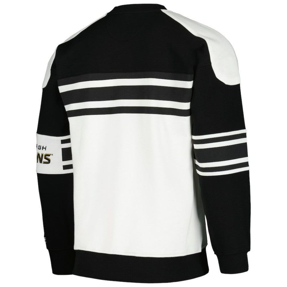 Pittsburgh Penguins Starter Defense Fleece Crewneck Pullover Sweatshirt - White | NHL discount