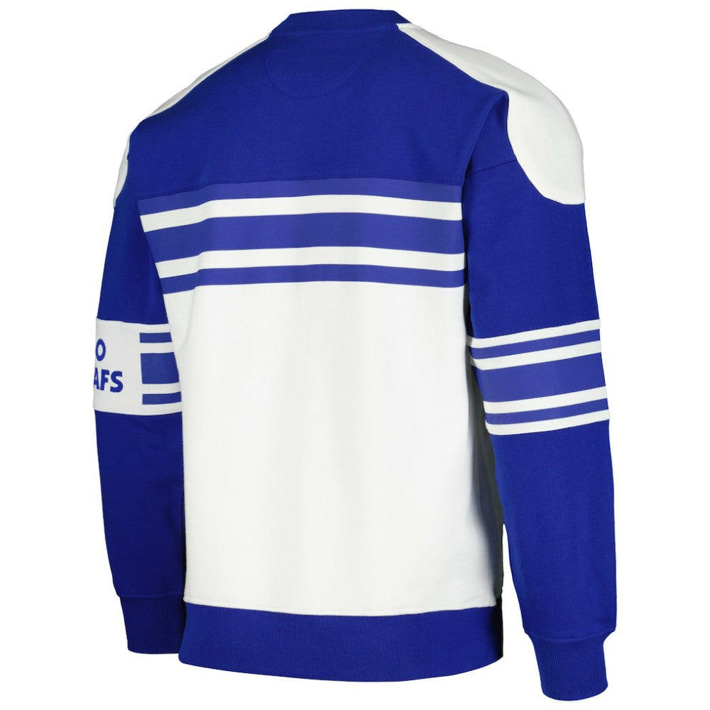 Toronto Maple Leafs Starter Defense Fleece Crewneck Pullover Sweatshirt - White | NHL sale