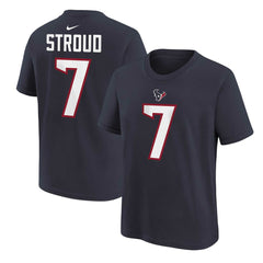 C.J. Stroud Houston Texans Preschool Player Name & Number T-Shirt - Navy - Nike