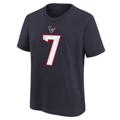 C.J. Stroud Houston Texans Preschool Player Name & Number T-Shirt - Navy - Nike