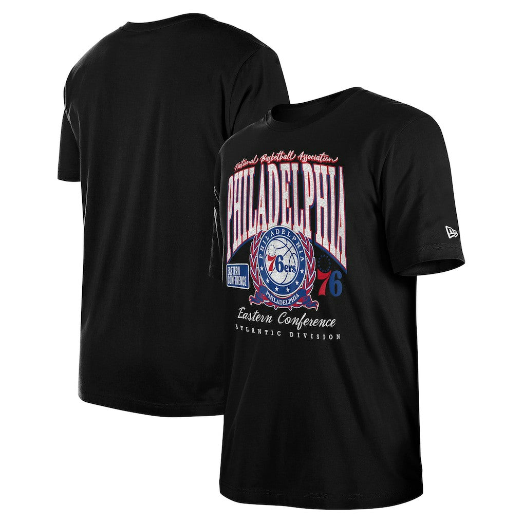 New Era Philadelphia 76ers Unisex Oversized Essentials Boxy T-Shirt Black
