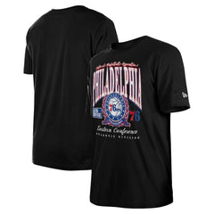 New Era Philadelphia 76ers Unisex Oversized Essentials Boxy T-Shirt Black