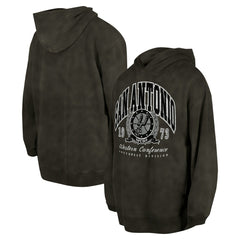 New Era San Antonio Spurs Unisex Oversized Essentials Pigment Wash Fleece Pullover Hoodie Charcoal