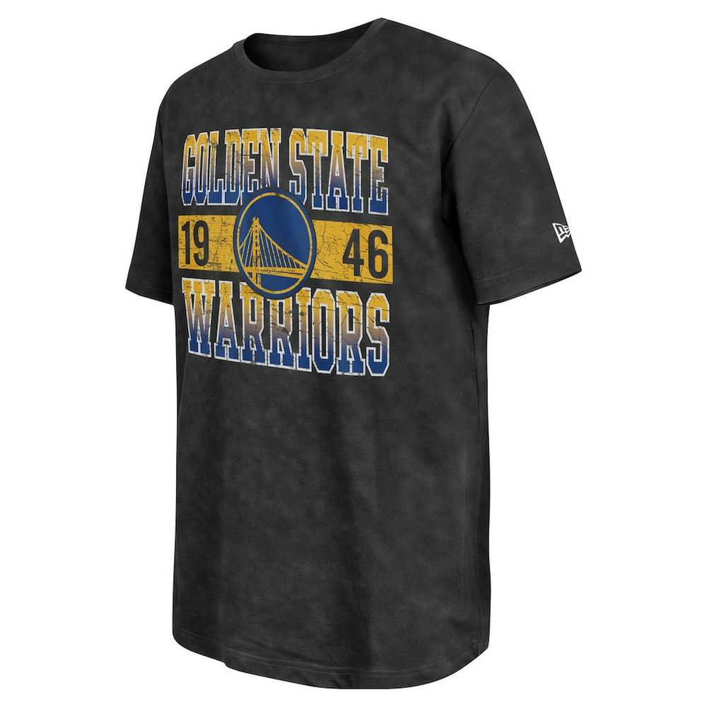 New Era Golden State Warriors Enzyme Washed Oversized T-Shirt Black