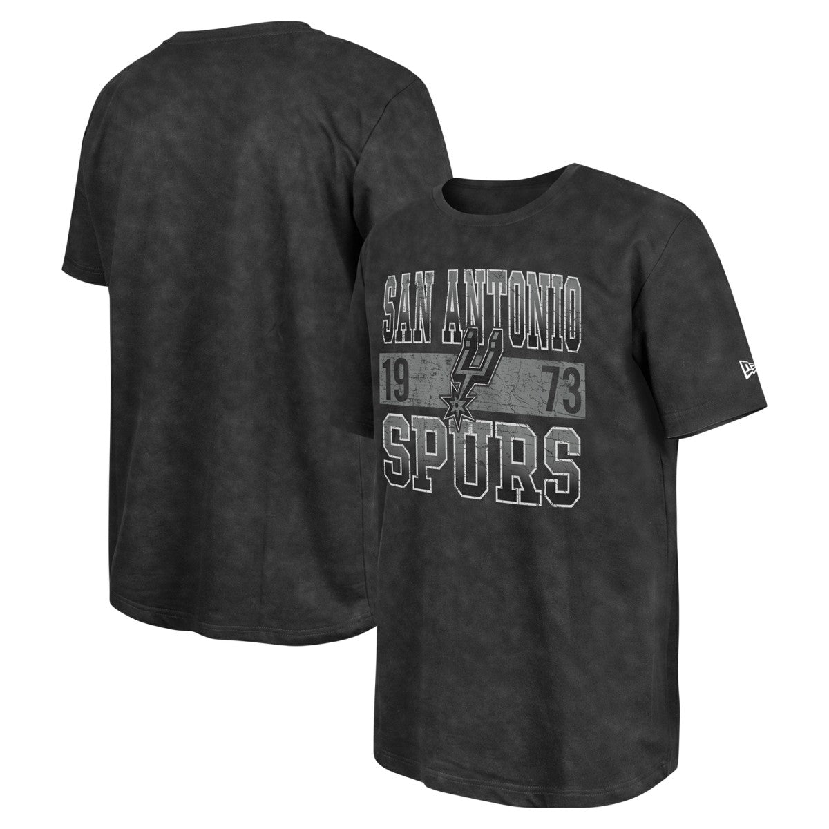 New Era San Antonio Spurs Enzyme Washed Oversized T-Shirt Black