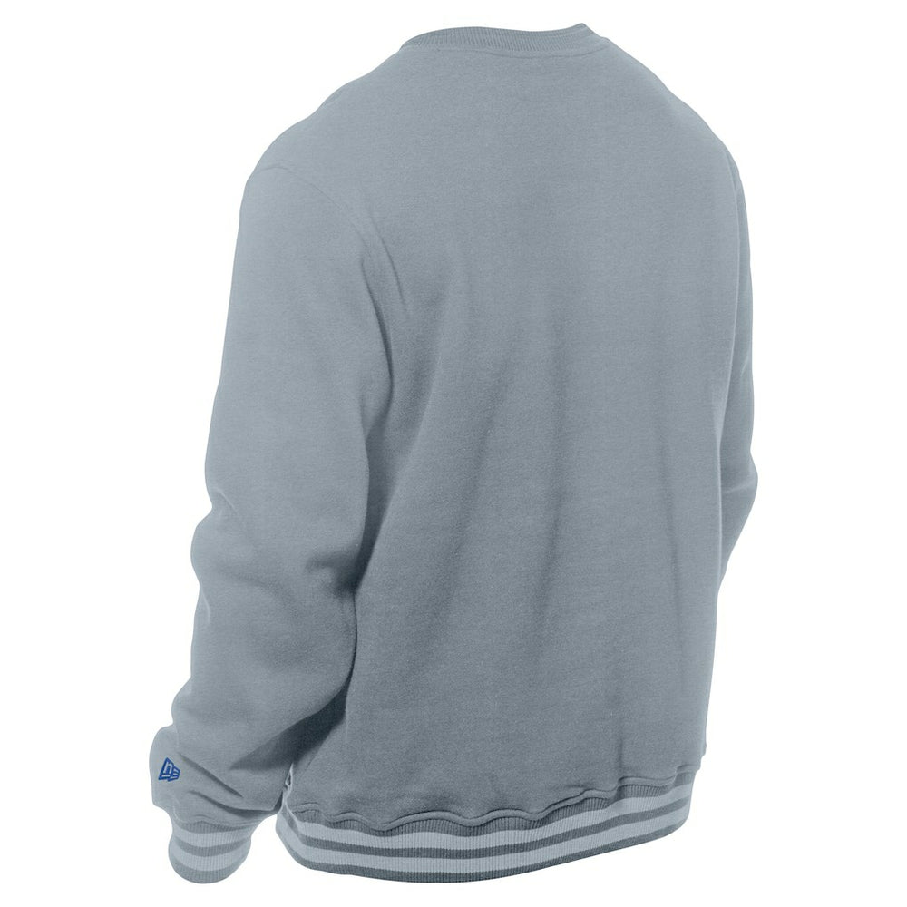 New Era Philadelphia 76ers Chenille Cross Over Pullover Sweatshirt Gray