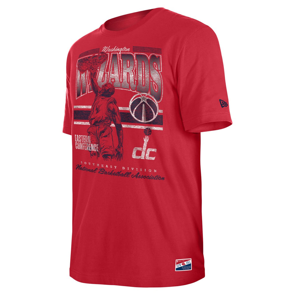 New Era Washington Wizards Enzyme Wash Oversized T-Shirt Red