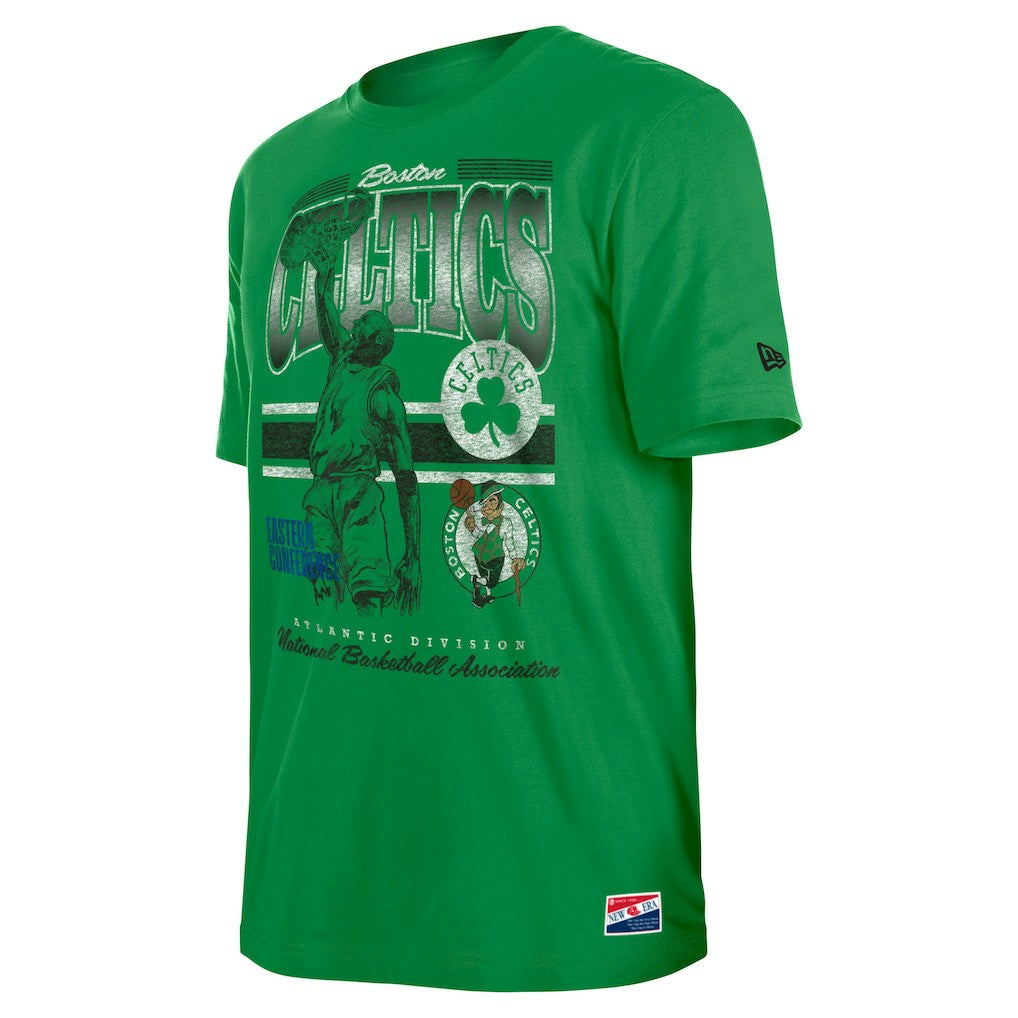 New Era Boston Celtics Enzyme Wash Oversized T-Shirt Kelly Green