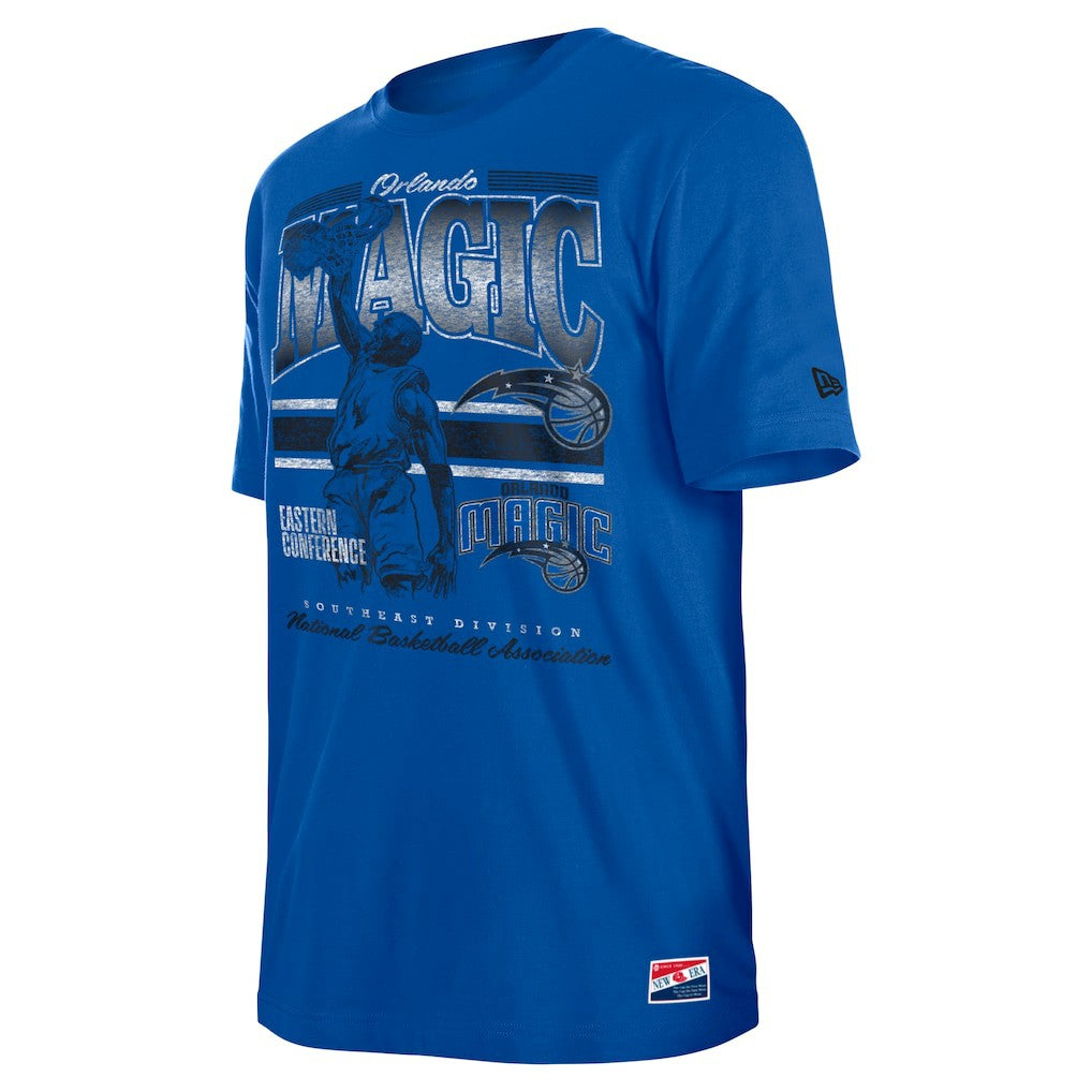 New Era Orlando Magic Enzyme Wash Oversized T-Shirt Blue