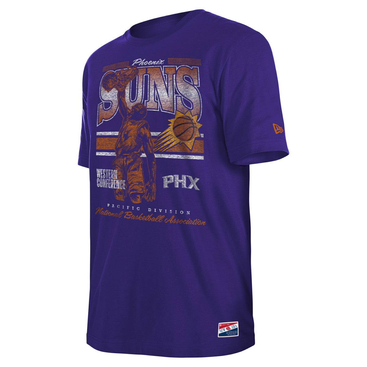 New Era Phoenix Suns Enzyme Wash Oversized T-Shirt Purple