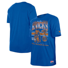 New Era New York Knicks Enzyme Wash Oversized T-Shirt Blue
