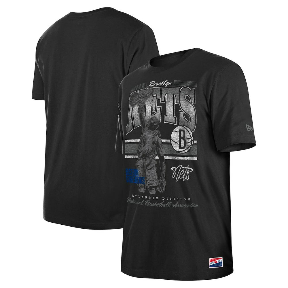 New Era Brooklyn Nets Enzyme Wash Oversized T-Shirt Black