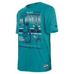 New Era Charlotte Hornets Enzyme Wash Oversized T-Shirt Teal