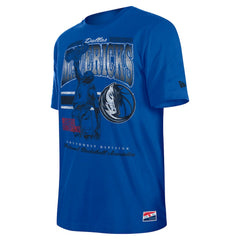 New Era Dallas Mavericks Enzyme Wash Oversized T-Shirt Blue