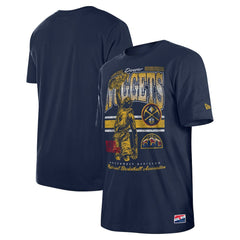 New Era Denver Nuggets Enzyme Wash Oversized T-Shirt Navy