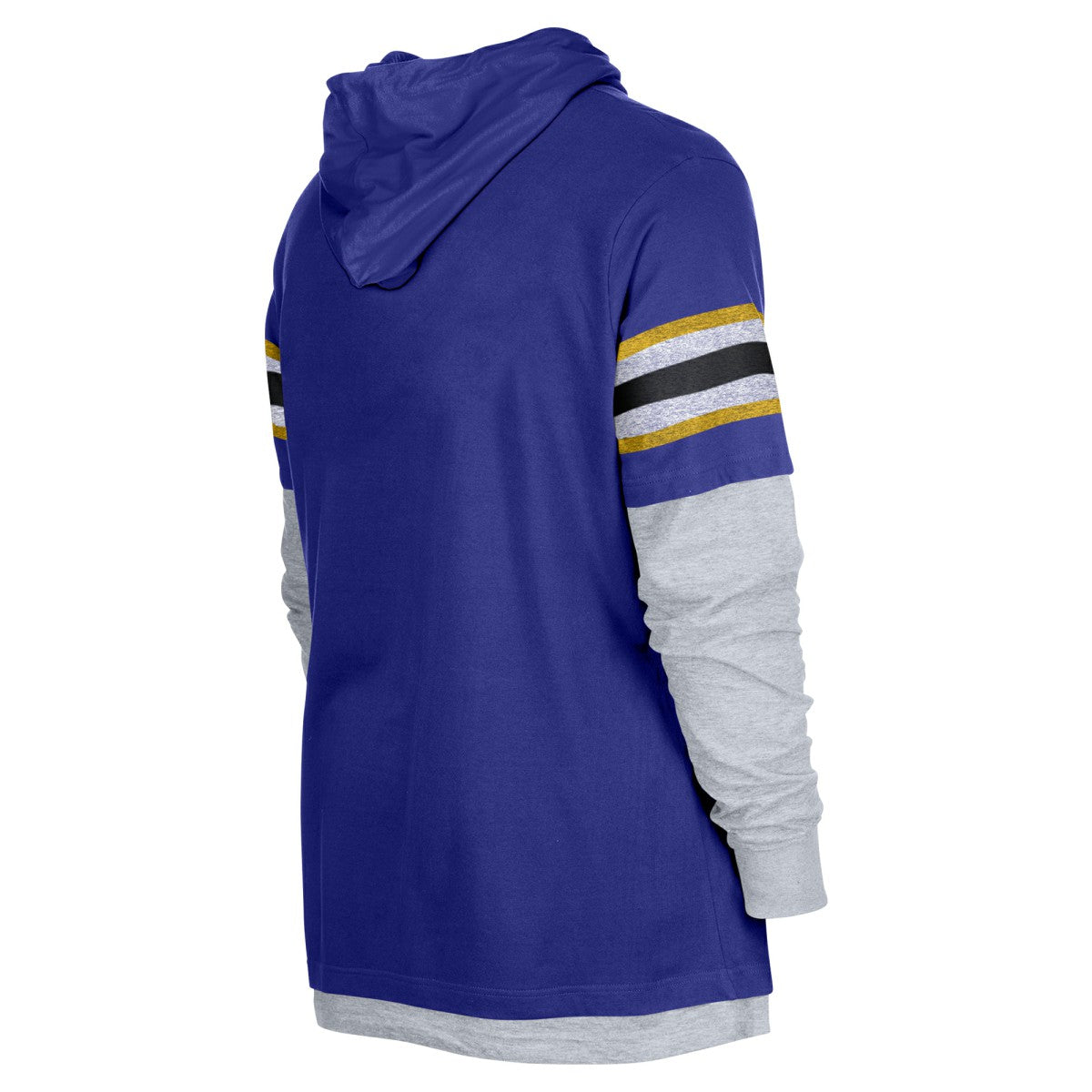 New Era Los Angeles Lakers Layered Long Sleeve Hoodie T-Shirt Purple