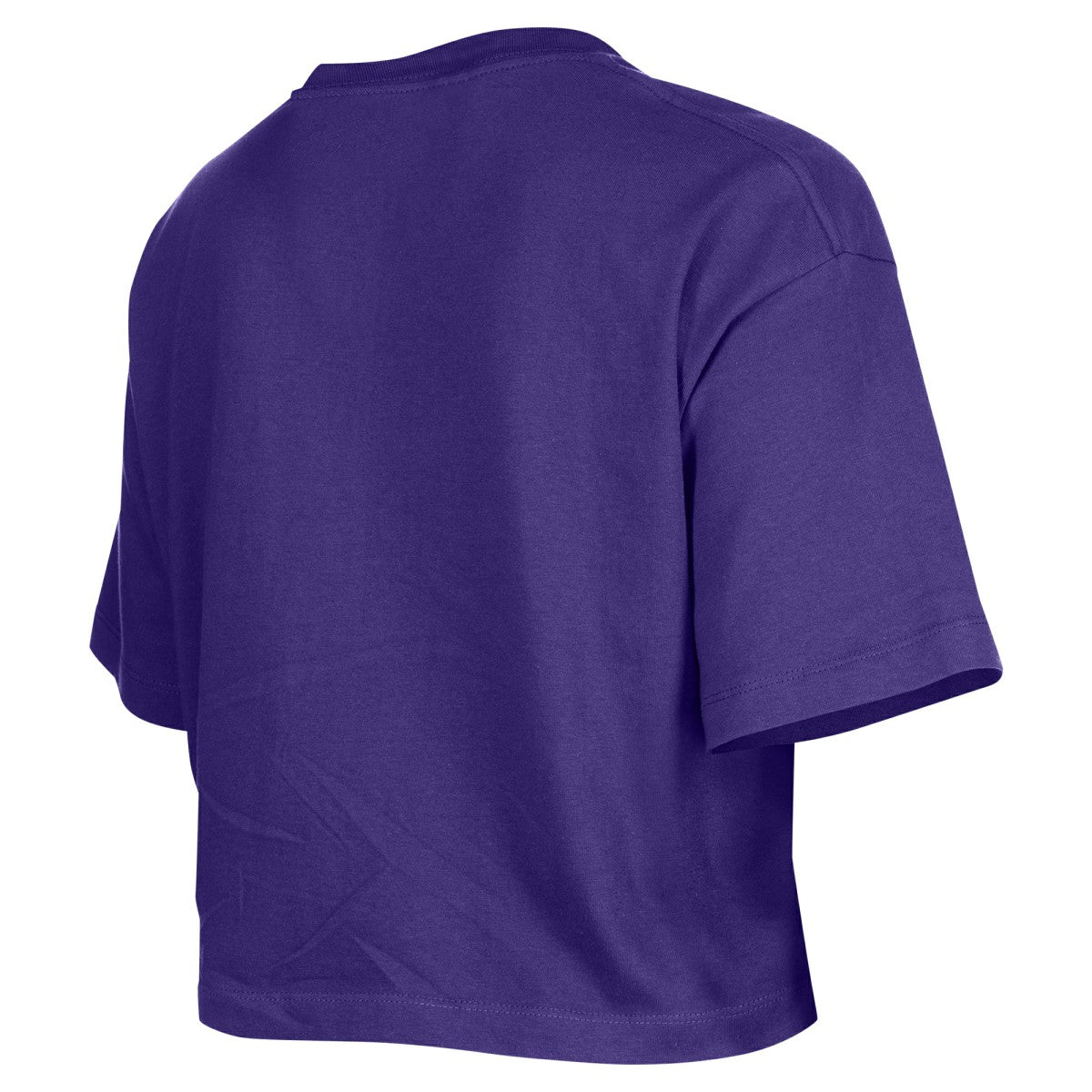New Era Los Angeles Lakers Women's Oversized Boxy Crop T-Shirt Purple