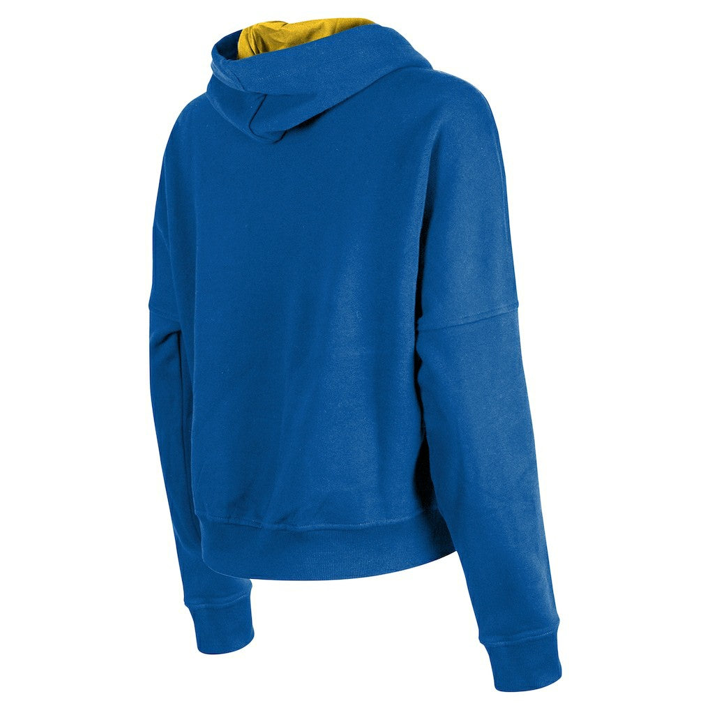New Era Golden State Warriors Women's Boxy Pullover Hoodie Royal