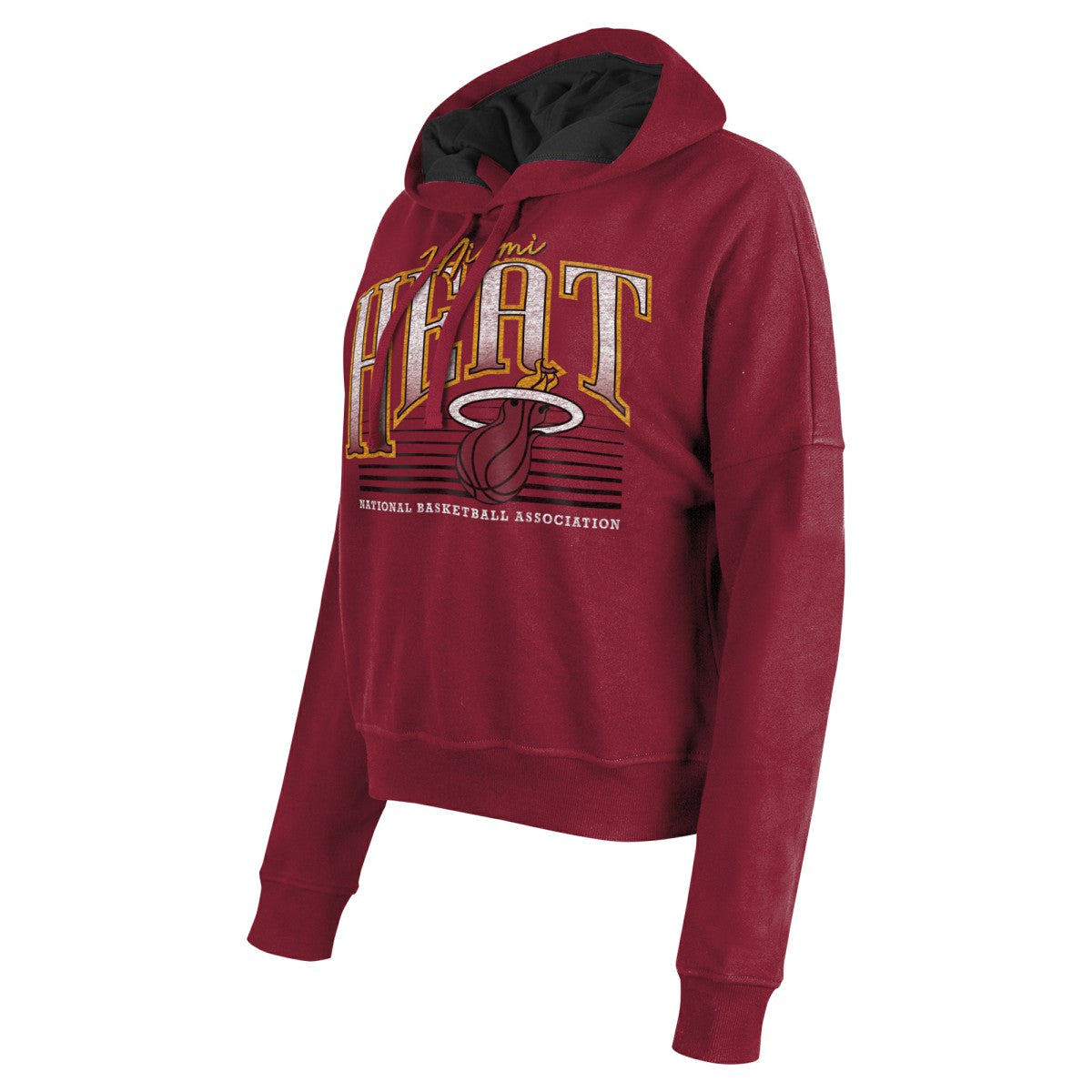 New Era Miami Heat Women's Boxy Pullover Hoodie Red