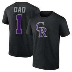 Colorado Rockies Father's Day #1 Dad T-Shirt Discount