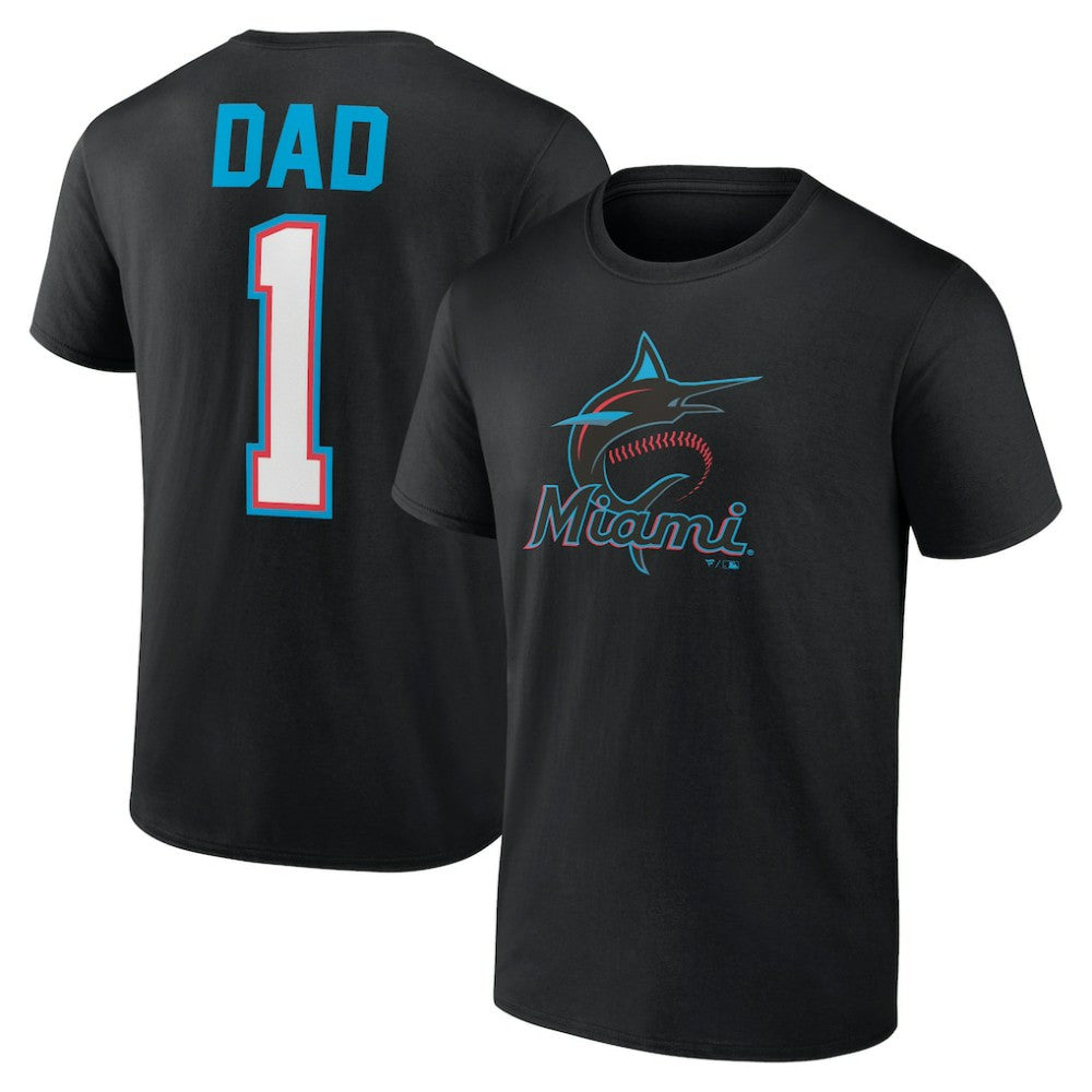 Miami Marlins Father's Day #1 Dad T-Shirt Online