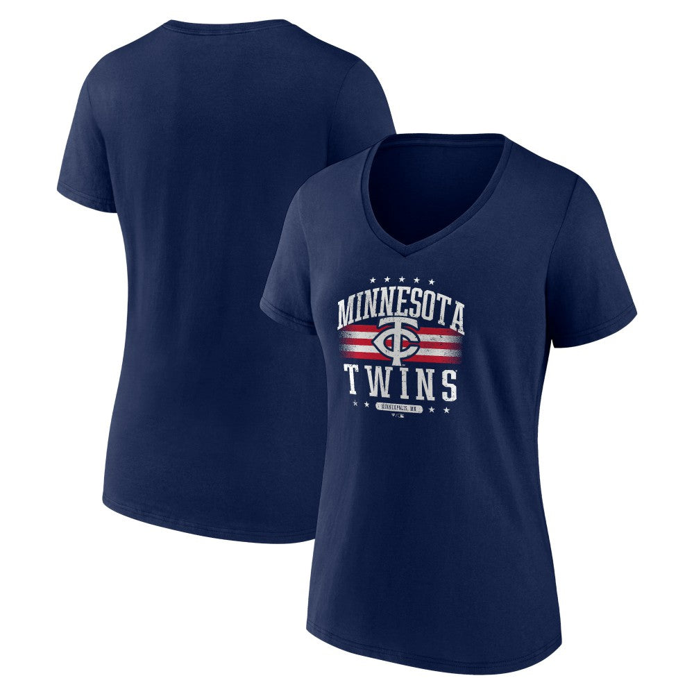 Minnesota Twins Women's Americana Team V-Neck T-Shirt Near Me