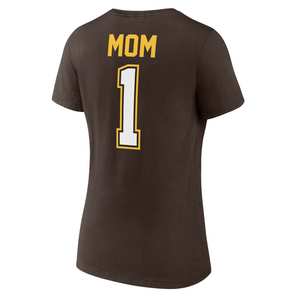 San Diego Padres Women's Mother's Day #1 Mom V-Neck T-Shirt Online