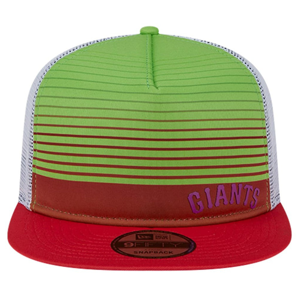 San Francisco Giants New Era Neon Horizon A-Frame Trucker 9FIFTY Snapback Hat Online