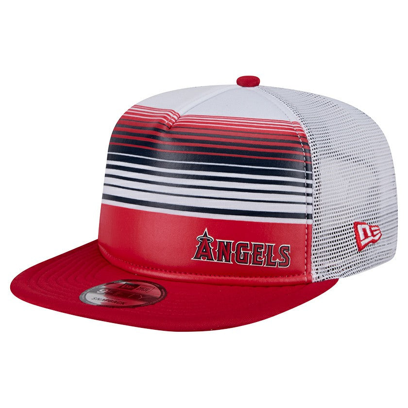Los Angeles Angels New Era Team Horizon 9FIFTY A-Frame Trucker Snapback Hat for sale