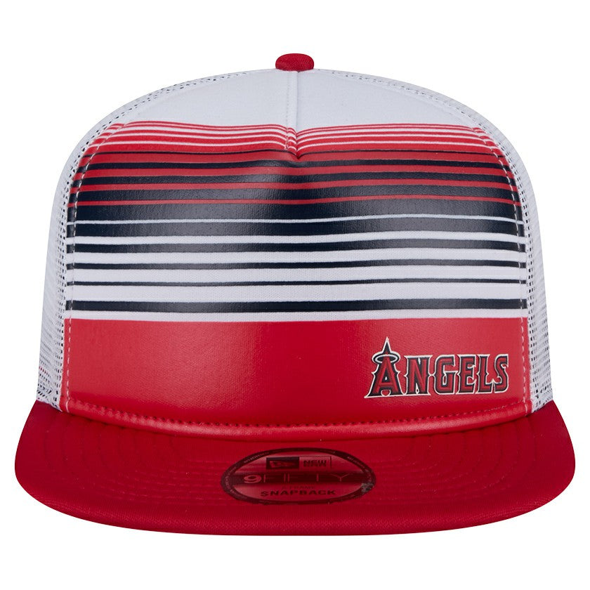 Los Angeles Angels New Era Team Horizon 9FIFTY A-Frame Trucker Snapback Hat for sale