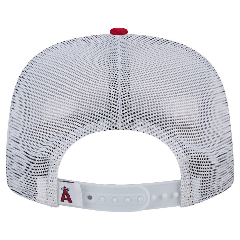 Los Angeles Angels New Era Team Horizon 9FIFTY A-Frame Trucker Snapback Hat for sale