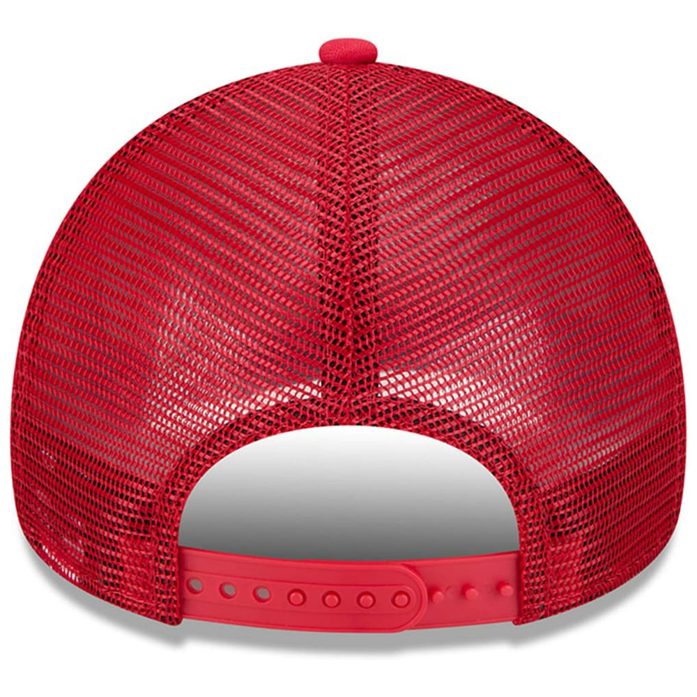 San Francisco 49ers New Era Retro Wordmark A-Frame 9FORTY Adjustable Hat - White/Scarlet - NFL