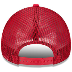 San Francisco 49ers New Era Retro Wordmark A-Frame 9FORTY Adjustable Hat - White/Scarlet - NFL