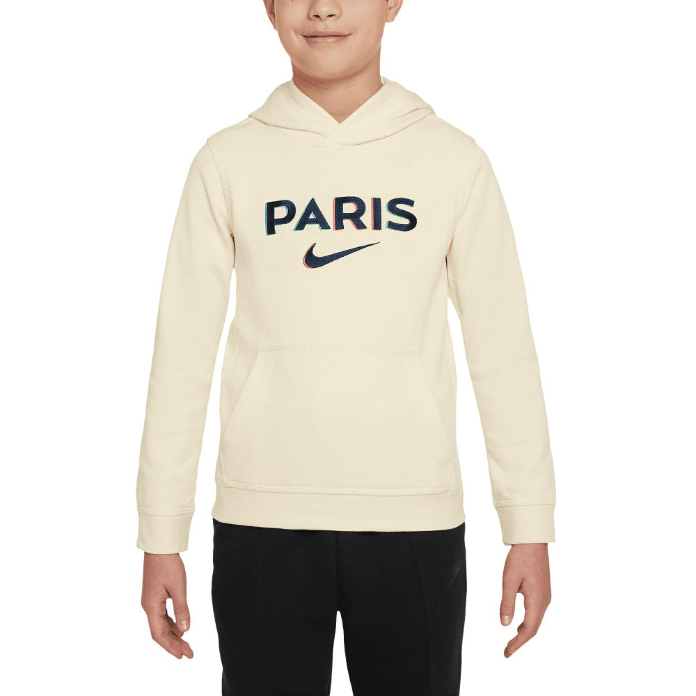 Nike - Paris Saint-Germain Youth Club Pullover Hoodie - Cream